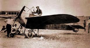 Aeronave vintage representando la historia de la aviación